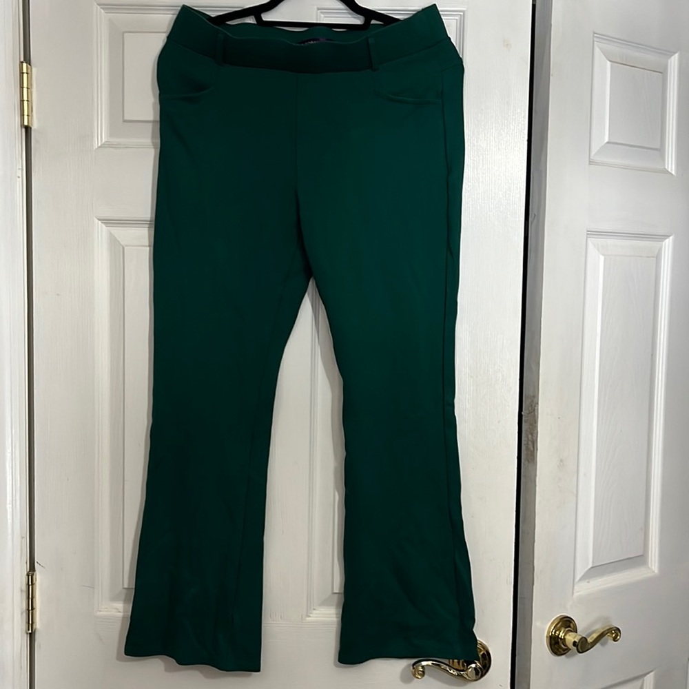 Worn twice emerald green bold stretch pants